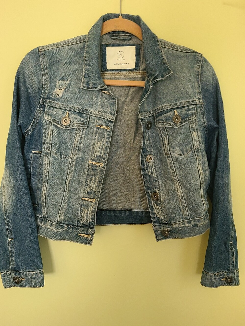 Cotton On Distressed Denim Jacket